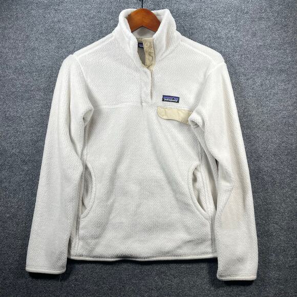 Patagonia Re-Tool Snap T Pullover Women's Medium White Outdoor Casual Comfort - Picture 1 of 10